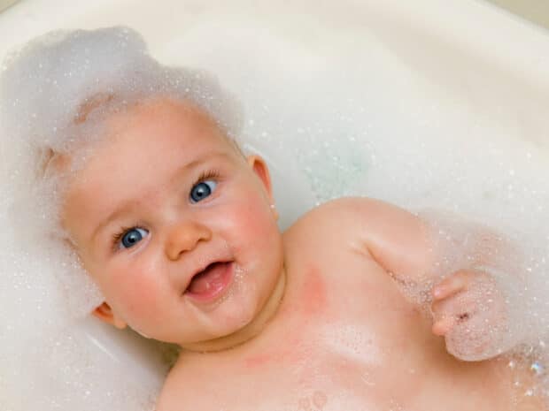 Bagnoschiuma per pelle atopica nei bambini
